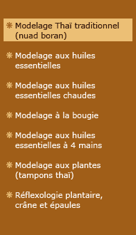 Relaxation et modelages Thaï